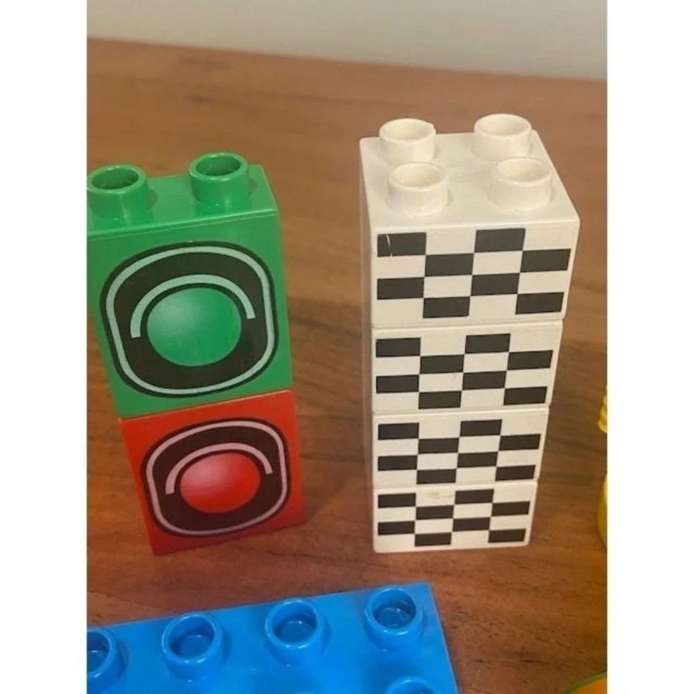 LEGO Duplo Specialty Pieces Lot of 50 Zoo Tiger Piston Cup Octan Racing Trophy